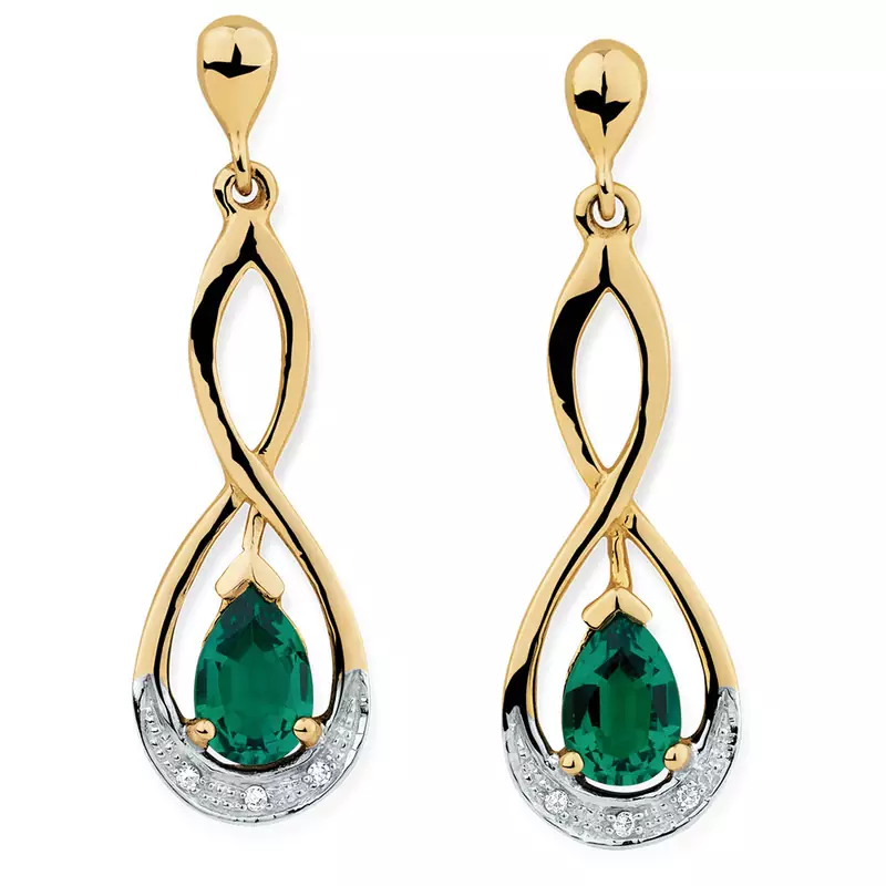 Traditional Yellow Gold Plated Earring