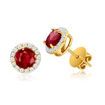 Traditional Yellow Gold Plated Earring 1