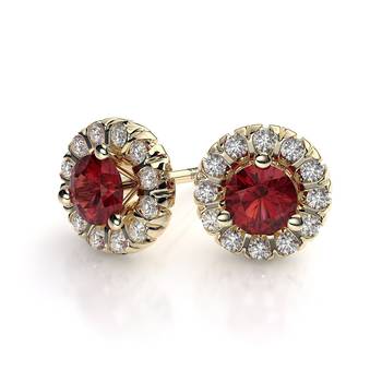 Traditional Yellow Gold Plated Earring 1