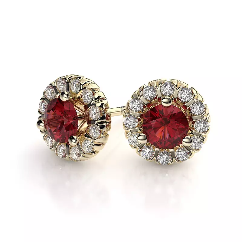 Traditional Yellow Gold Plated Earring