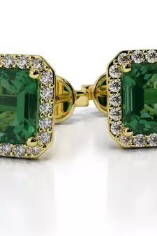 Traditional Yellow Gold Plated Earring