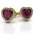 Traditional Yellow Gold Plated Earring