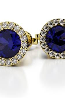Traditional Yellow Gold Plated Earring