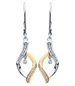 White Gold Plated Earring