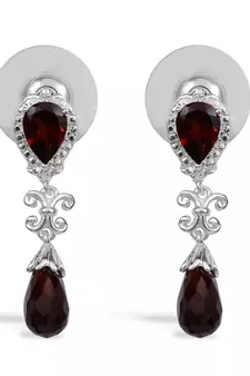 White Gold Plated Earring