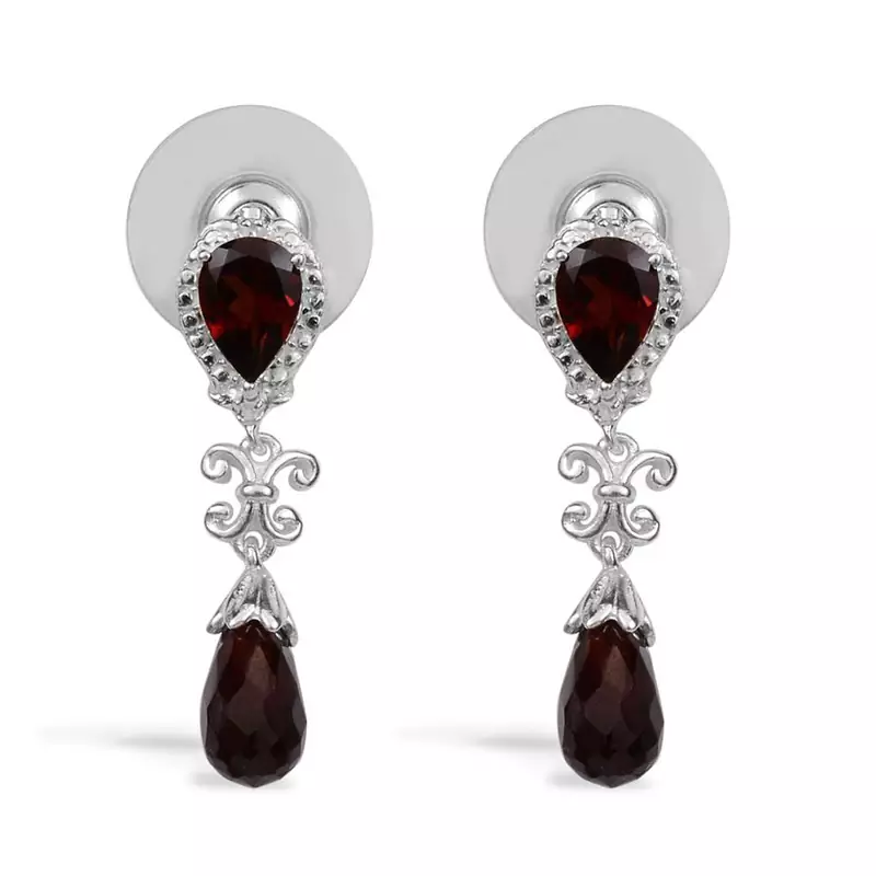 White Gold Plated Earring