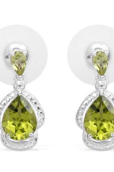 White Gold Plated Earring