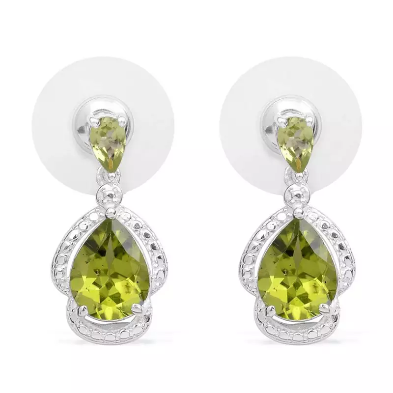 White Gold Plated Earring