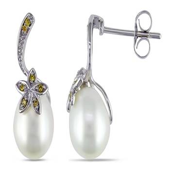 White Gold Plated Earring 1