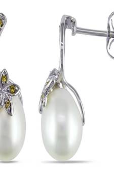 White Gold Plated Earring