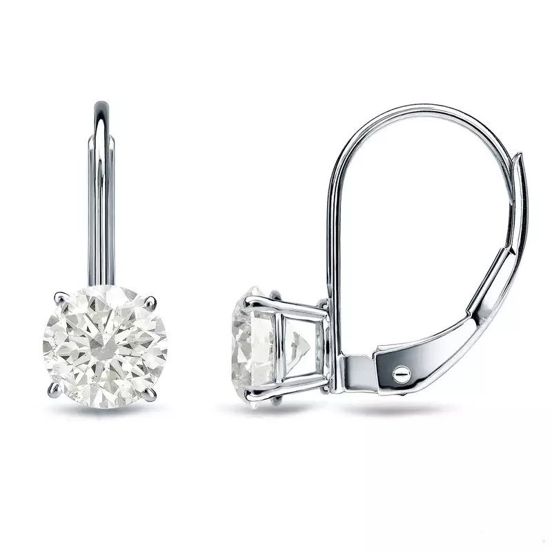 White Gold Plated Earring