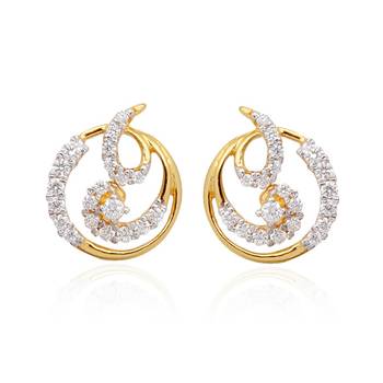 Yellow Gold Plated Earring 1