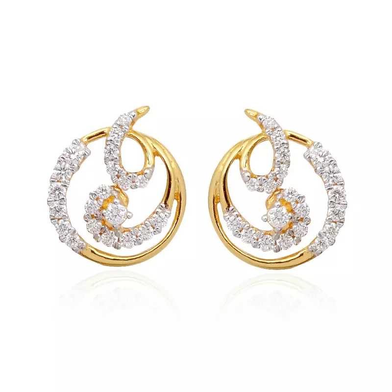 Yellow Gold Plated Earring