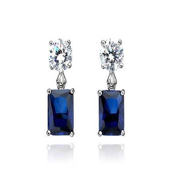 White Gold Plated Earring 1