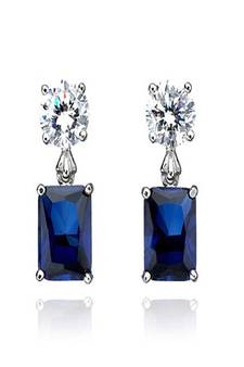 White Gold Plated Earring