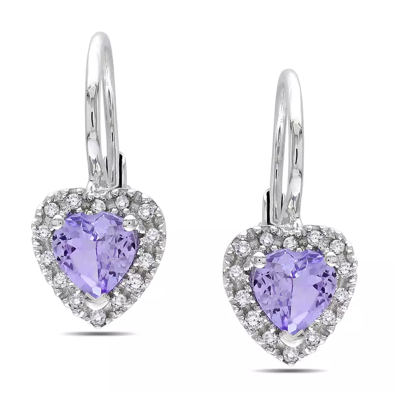 White Gold Plated Earring