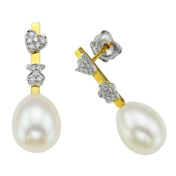 White Gold Plated Earring 1