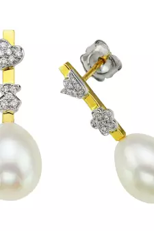 White Gold Plated Earring