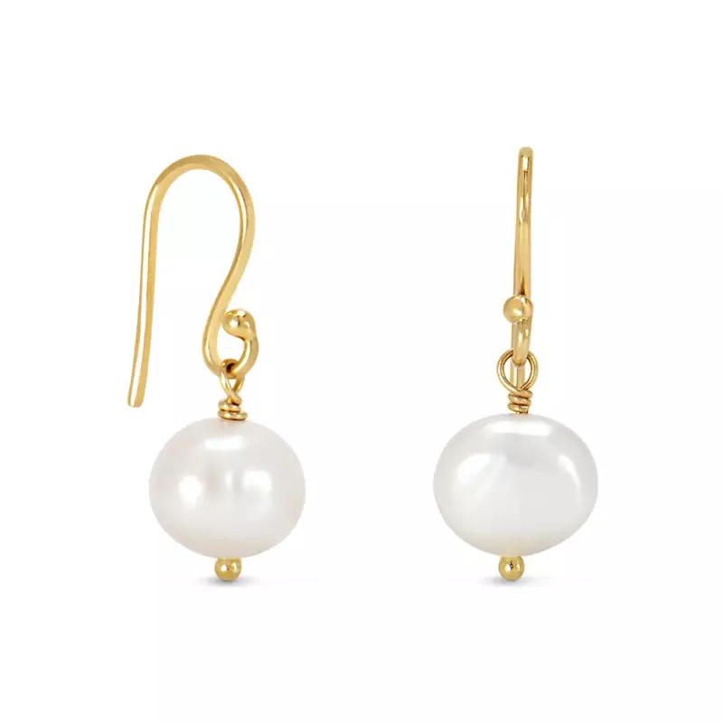 White Gold Plated Earring
