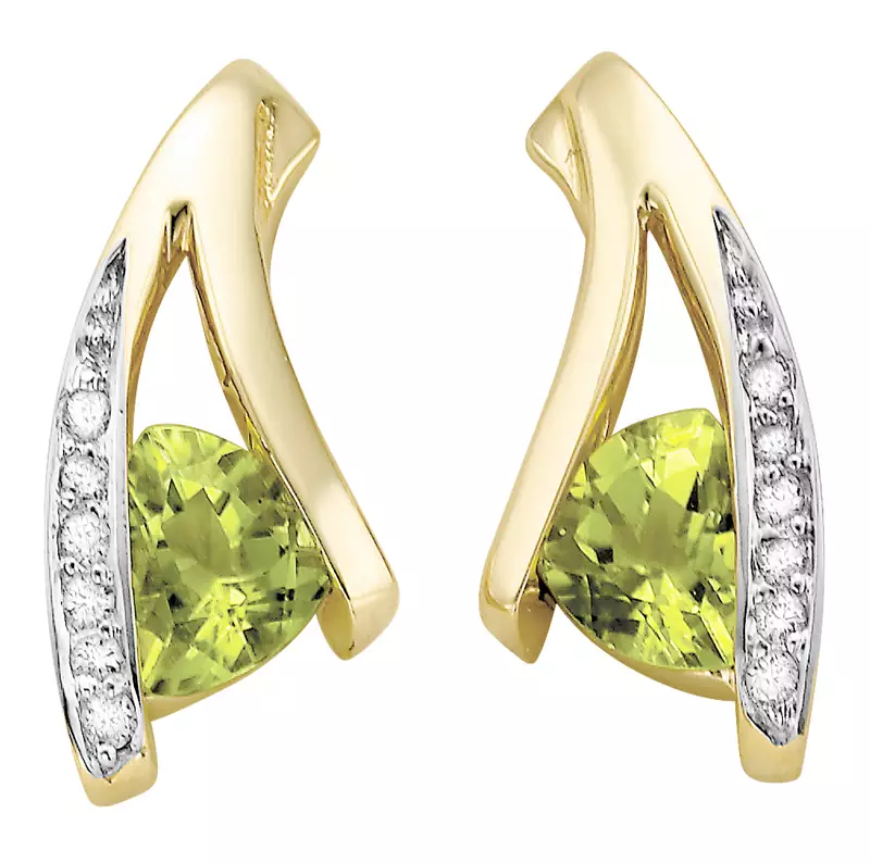 White Gold Plated Earring
