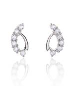White Gold Plated Earring