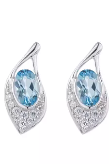 White Gold Plated Earring