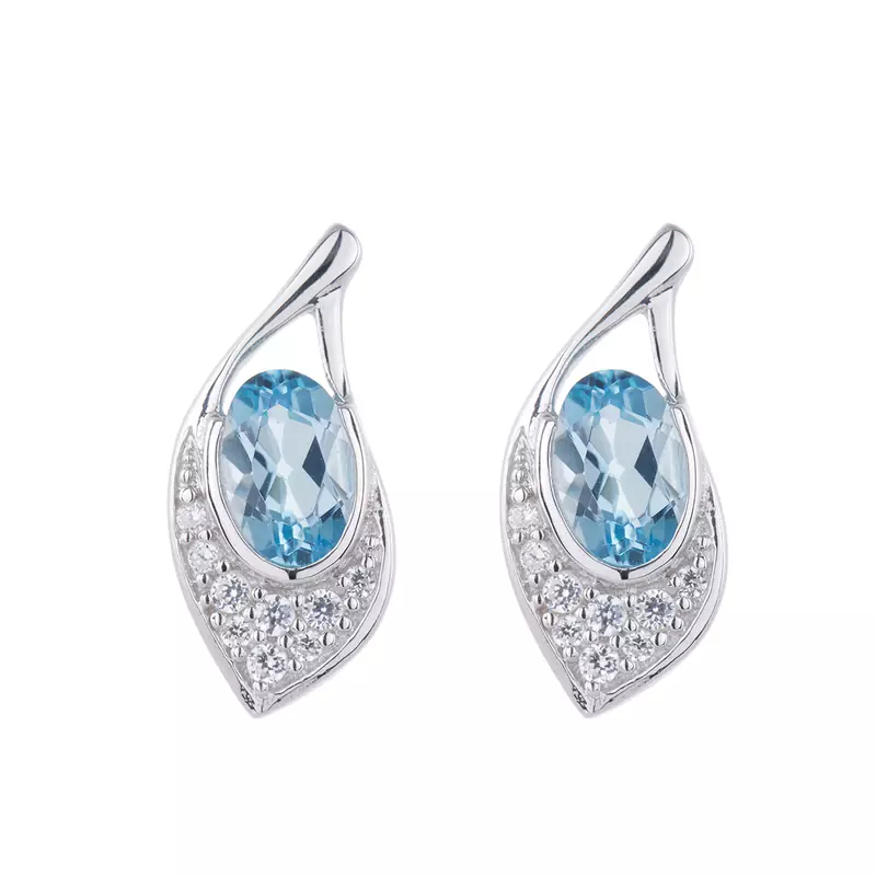 White Gold Plated Earring