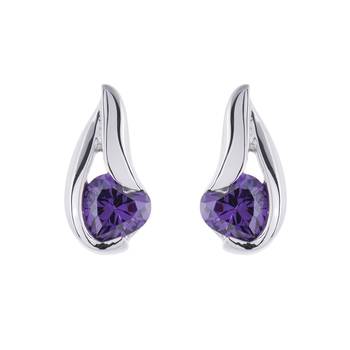 White Gold Plated Earring 1