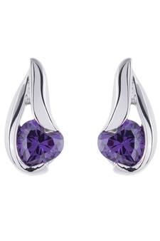 White Gold Plated Earring