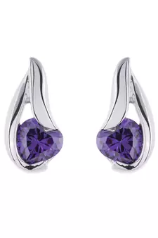 White Gold Plated Earring