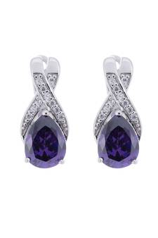 White Gold Plated Earring