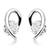 White Gold Plated Earring