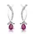White Gold Plated Earring
