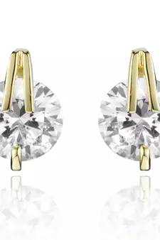 White Gold Plated Earring
