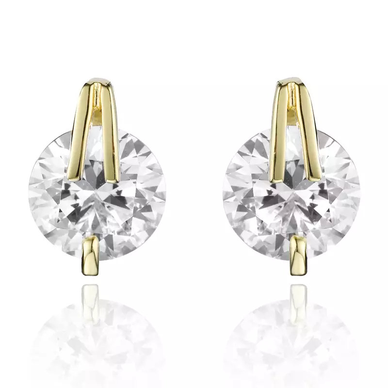 White Gold Plated Earring