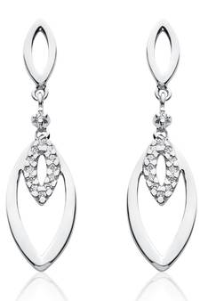 White Gold Plated Earring