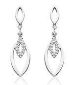 White Gold Plated Earring