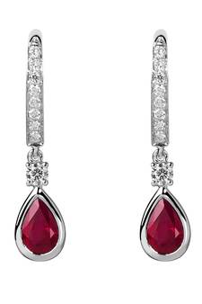 White Gold Plated Earring