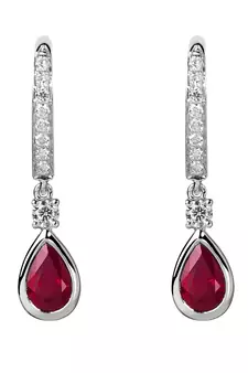 White Gold Plated Earring