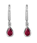 White Gold Plated Earring