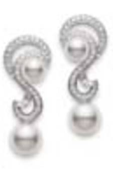 White Gold Plated Earring