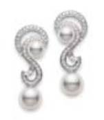 White Gold Plated Earring