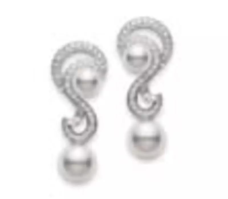 White Gold Plated Earring