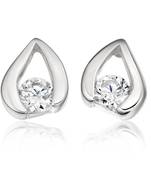 White Gold Plated Earring