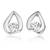 White Gold Plated Earring