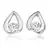 White Gold Plated Earring