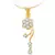 Sterling Silver Fancy Danglling Flower Pendant