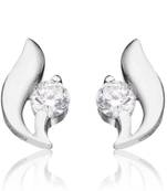 White Gold Plated Earring