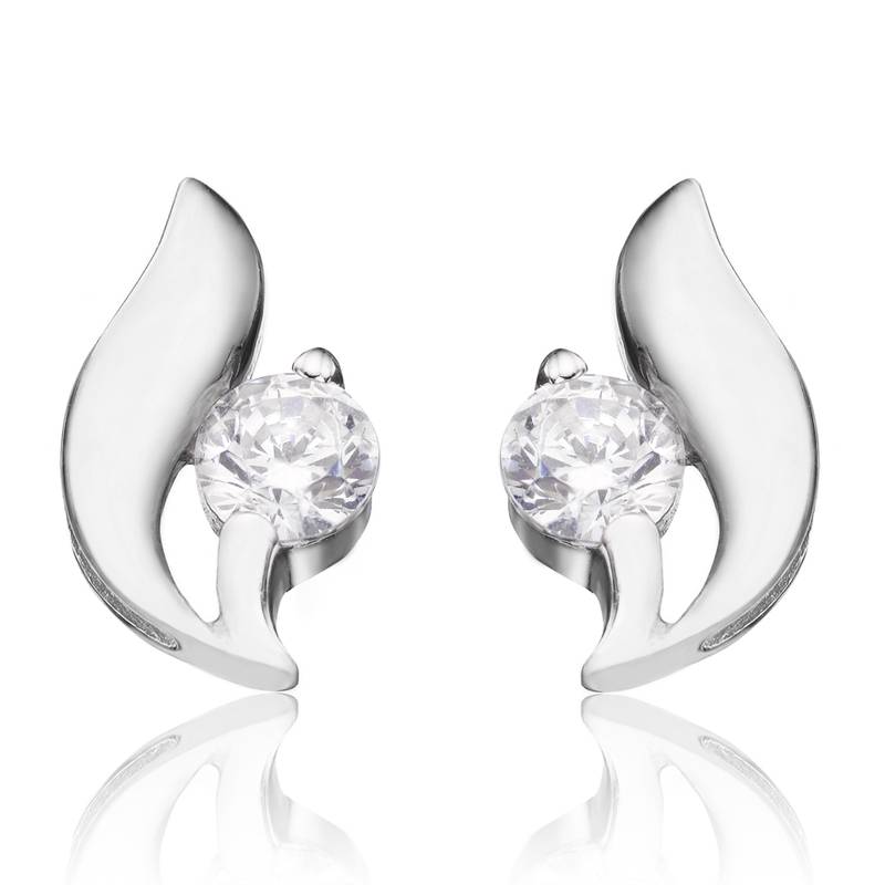 White Gold Plated Earring