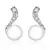White Gold Plated Earring